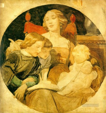  Familia Pintura - historias de escenas familiares Hippolyte Delaroche